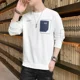 thumbnail image 3 of Ropa de hombre Camiseta de cuello redondo para hombre Sudaderas Top negro Estampado Bordado Casual Normal Xl Ajuste regular Algodón Y2k Venta, 3 of 5