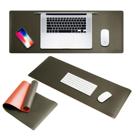 Large Mouse Pad Leather By Insten Double Sided Color Extra Large Mouse Pad Leather By Insten Double Sided Color Extra Mousepad Keyboard Mat With