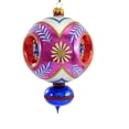 thumbnail image 2 of Sbk Gifts Holiday Fuchsia Floral Triple Reflector Ornament Teardrop Christmas Sbk221012, 2 of 3