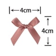 thumbnail image 2 of (50 uds) lazos de cinta rosa fresco de 4cm x 4cm tamaño pequeño cinta de raso de poliéster lazo flor trabajo hecho a mano decoración artesanal DIY, 2 of 5