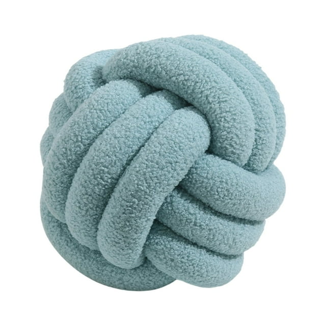 Almohada de nudo tejida a mano con bolas anudadas, cojines decorativos con forma de almohada para la decoración de la sala de estar y la cama.