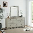 thumbnail image 3 of Mantalia Solid Wood 8-Drawer Dresser and Mirror with Metal Frame, Champagne, 3 of 8