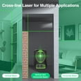 thumbnail image 3 of Huepar Cross Line Laser Level Outdoor Green Beam DIY Self-Leveling Laser Tools Box-1G, 3 of 10
