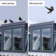 thumbnail image 4 of Pincho antipalomas de acero inoxidable, 1 m, 4 filas, para balcón, premontado, flexible, antipájaros, gorriones, golondrinas, cuervos, gatos, 4 of 5