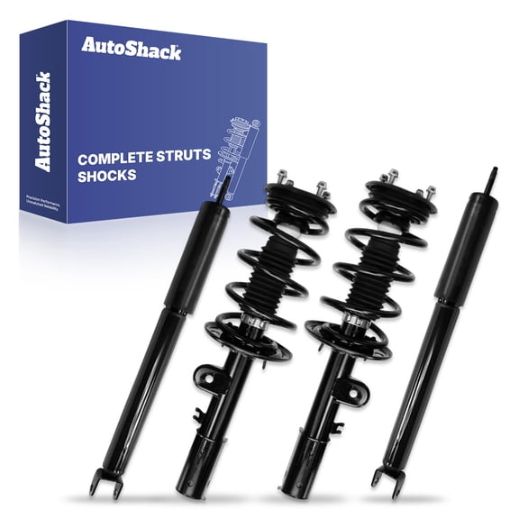 AutoShack Front Complete Strut & Coil Spring Shock Absorber Replacement for 2013-2019 Ford Explorer 4-PC Kit