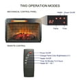 JQCX 26 inch Infrared Quartz Heater Fireplace with 3D Flame Effect