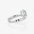 thumbnail image 2 of Ariana Jewel Engagement Wedding Criss Cross Ring for Women - 1.8 Ct Oval Cut Lab Created Diamond - 14K White Gold Plated - Ideal Gift for Engagement, Anniversary, or Birthday - Bridal Diamond Jewelry, 2 of 2