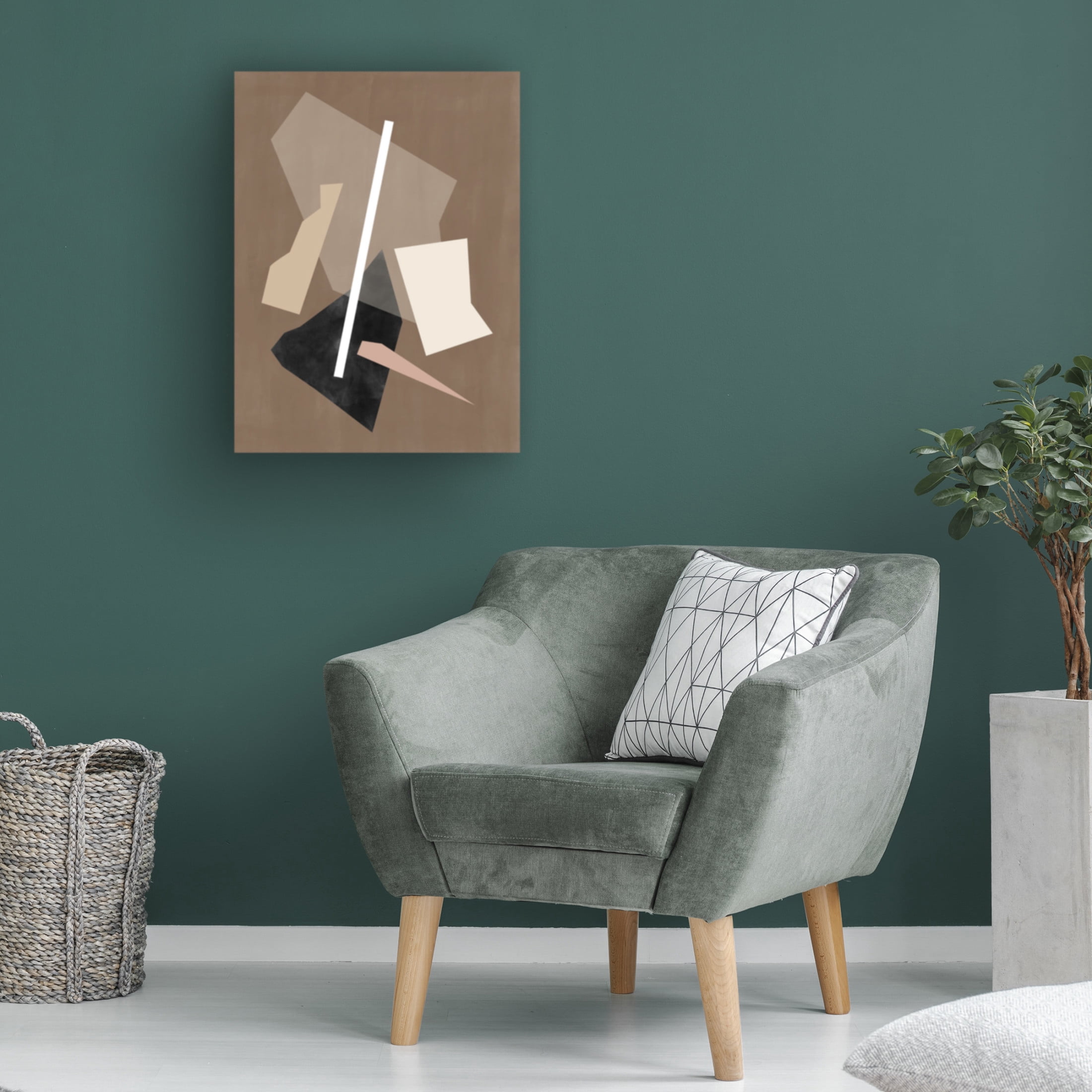Trademark Fine Art Elena Ristova  Brown Paper Cuts Painting Canvas Wall Art
