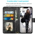 thumbnail image 3 of Tiflook Wallet Case For iPhone 13 Pro (6.1 inch) 2021, Premium Vegan Leather [RFID Blocking] [Detachable Magnetic Removable] Cash ID Credit Card Holder Slots Carrying Flip Cover Strap - Black, 3 of 7