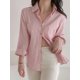 thumbnail image 2 of Blusa Holgada De Manga Larga Rosa Para Mujer, 2 of 30