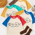thumbnail image 3 of Toddler Boys T Shirt Cartoon Graphic Tees Soft Toddler Short Sleeve Shirt Boys Tshirt Boys 3T Shirts, 3 of 8