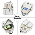 thumbnail image 5 of FORMRS Mini Backpack Purse for Women Travel Daypack Casual Shoulder Bag, Colorful Flower, 5 of 7