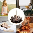 thumbnail image 5 of Arroyner 3 Pcs Alloy Incense Holder Lotus Stick Incense Burner Cone Incense Holder with Ash Catcher, 5 of 7