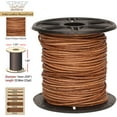 thumbnail image 4 of The Beadsmith Leather Cord – Dyed Antique Natural – 1mm Spool – 25 Yards/22.86 Meters – Indian Leather Thong Ideal for Braiding, Beading, Necklaces, Fine Lacing, Hair Accessories & DIY Jewelry Making, 4 of 7