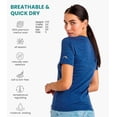 thumbnail image 3 of 𝗕𝗥𝗘𝗔𝗧𝗛𝗔𝗕𝗟𝗘 Women’s Merino Wool Short Sleeve T-Shirt with Included Hiking Socks - Merino.tech, 3 of 10