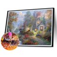 thumbnail image 3 of Cottage de Jardin - Peinture Diamant Ronde Complète 40*30CM, 3 of 10