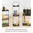 thumbnail image 5 of Yamazaki Home Shower Caddy - Three Sizes, Black, Steel, Large, Water Resistant, No Assembly, 5 of 7