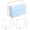 Transparent, variant on 2 Pack Black Index Card Holder 3 X 5 Note Card Organizer Acrylic Index Card Box Flash Card Storage Box Postcard Display Stand Business Card Holder Desktop for Business Office(No Card)