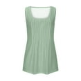 thumbnail image 5 of Hvyesh Women Plus Size Tamk Tops Casual Crewneck Curved Hem Tank Top Summer Sleeveless Loose Fit Tunic Tops 2025, 5 of 5