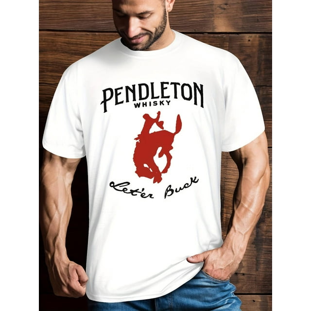 NWT Pendleton Whisky Leter Buck Animal Unisex T-Shirt Tee For Adult, Men, Women, Teen, Teenager, Adolescent, Youth.