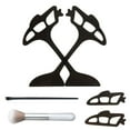 thumbnail image 2 of Juego de herramientas para sombras de ojos, aplicador de maquillaje con pincel, protector de rímel, guía, delineador de ojos, plantilla para ojos, herramienta de maquillaje, regla para cejas, 2 of 7