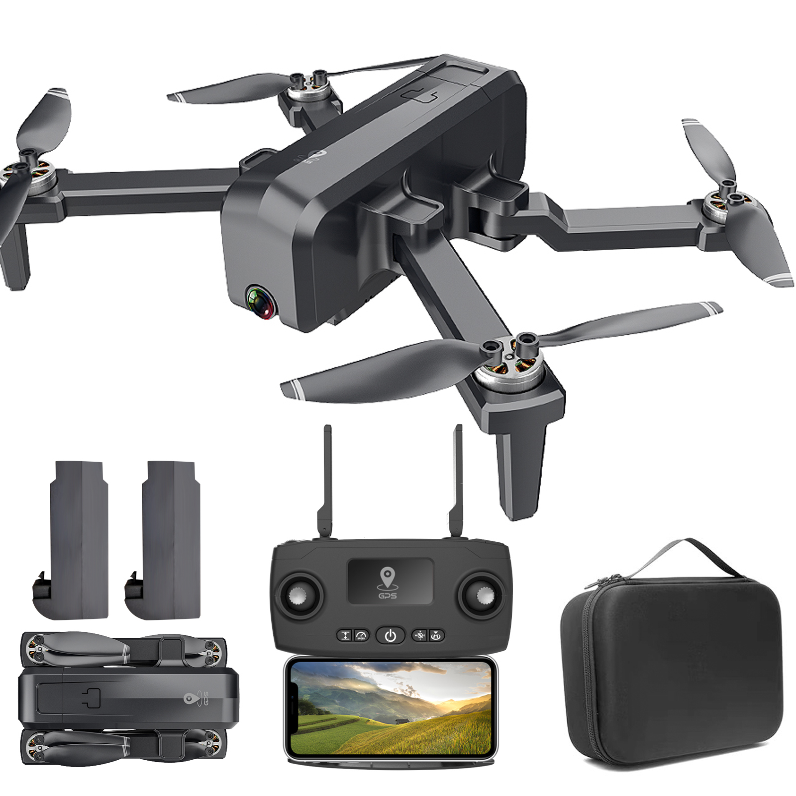 NETNEW GPS Drones with Camera for Adults 8K EIS UHD 120°FOV Camera 60