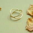 thumbnail image 2 of Fay Gold X Ring, 2 of 2