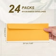 thumbnail image 2 of Uxcell 24 Pack Golden #10 Business Envelopes, Colored Self Seal Letter Size, 2 of 6