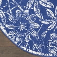thumbnail image 5 of Nourison Whimsicle Botanical Bohemian Navy 8' x round Area Rug, (8' Round), 5 of 9