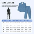 thumbnail image 6 of Bingfone Men'S Pajama Set 2 Piece Loungewear Pjs, Long Sleeve With Pajama Pants-Blue Gingham, 6 of 9