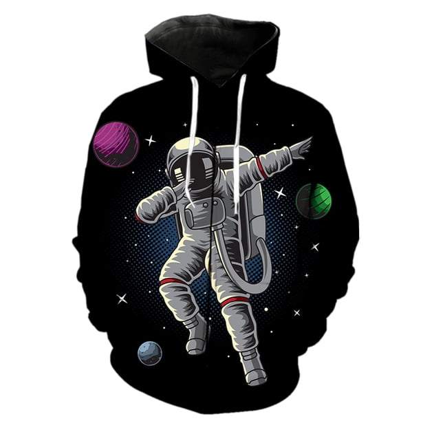 Sudadera con capucha y cremallera de astronauta de dibujos animados para hombre, camisetas con estampado 3D a la moda para adolescentes, ropa de calle de hip hop, estilo Harajuku informal, gran oferta
