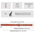 thumbnail image 2 of Collier pour Chien Compatible avec Air Tag, Collier en Cuir de Vachette Naturel Réglable, 2 of 5