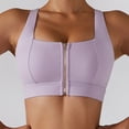 thumbnail image 3 of Sujetador deportivo para ejercicio, correr, correr, a prueba de golpes, Push Up, cremallera frontal, apertura, sujetador de entrenamiento para mujer, 3 of 8
