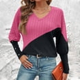 thumbnail image 3 of Warm Shirts for Women, Lightweight Sweaters for Womens Comfy Women's Sweaters Casual Pullover Knitted Thin Long Sleeve Sweater Fashion Gym, Yoga, Workout, Running, Daily Leisure,Workwear, 3 of 7