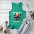 thumbnail image 4 of UngA 250th Anniversary USA Tank Tops Women USA T Shirt American Flag Tee Tops 4th of July Patriotic Freedom Sleeveless T Shirt Women (Green,XXXL), 4 of 8