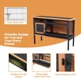 thumbnail image 6 of Elevated Rabbit Hutch with Pull-Out Tray,Wire Mesh Guinea Pig Cage with Waterproof Roof,Orange, 6 of 8