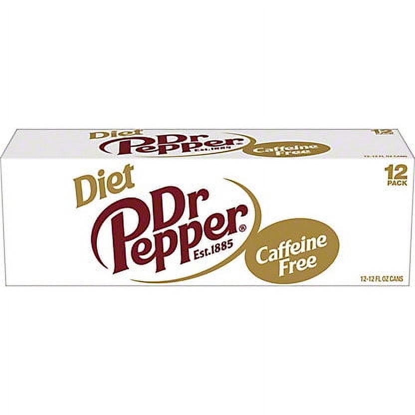Dr Pepper Caffeine Free Diet Soda 12 oz Cans, 12 pk
