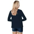 thumbnail image 2 of Women's Cropped Cardigans Sweaters Open Front Bolero Shrugs for Dresses Navy 3XL, 2 of 4