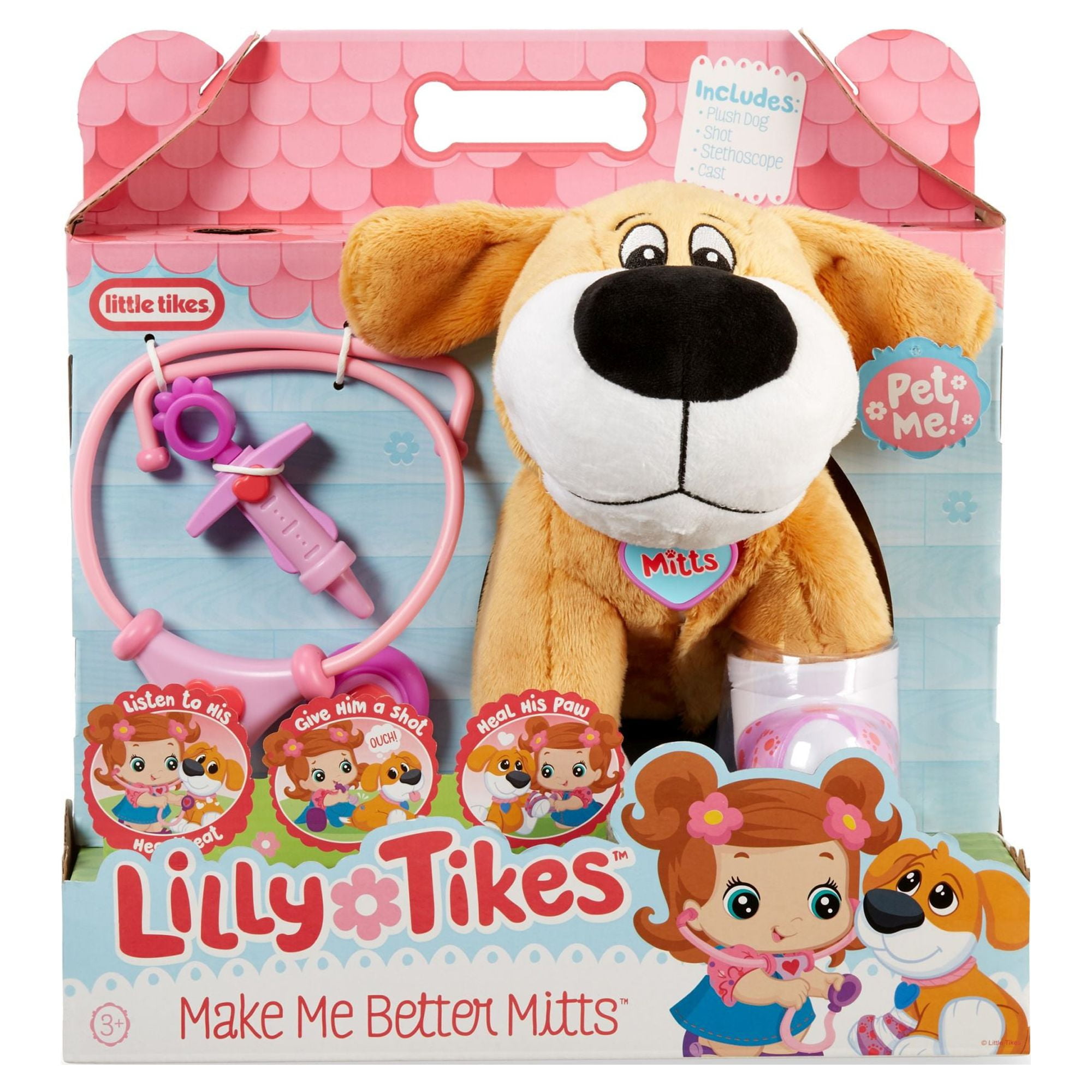 Little Tikes Mitts Plush Interactive Puppy, Vet Toy Buddy