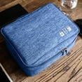 thumbnail image 3 of Waterproof Data Cable Storage Bags Travel Gadget Wires Organizer Zipper Pouch (Black), 3 of 6