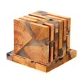 thumbnail image 1 of 6x posavasos de resina, almohadillas para tazas, aislamiento térmico, taza para té y café, posavasos para mesa, posavasos para bebidas, vajilla para n cuadrado, 1 of 9