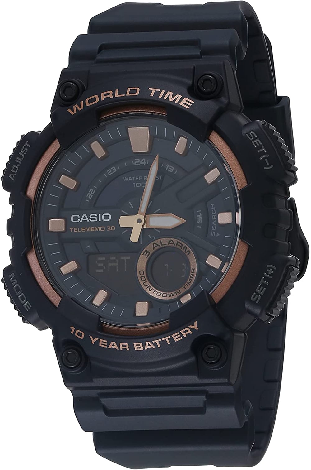 Casio Men's Sport World Time Combination Watch - Walmart.com