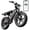 R004-Plus-48V/25Ah-Black, variant on TST Electric Bike for Adults, 750W Motor, 20"x4" Fat Tire, 20Mph Speed EBike, Full Suspension E Mountain Bike, 48V/15AH, UL2849