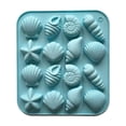 thumbnail image 2 of Seashell Silicone Molds, Ocean Theme Mold Set Food Grade for Baking, Chocolate Candy Soap & Resin Art Projects（Sky Blue）, 2 of 7