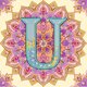 thumbnail image 1 of Pintura de diamante 5D DIY Taladro parcial con forma especial Letra U Datura Kit 30x30cm, 1 of 9