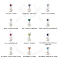 thumbnail image 5 of PEORA 10mm Freshwater Cultured Pearl and Garnet Pendant Necklace for Women 925 Sterling Silver, with 18 inch Chain, 5 of 5