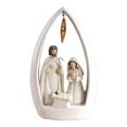 thumbnail image 3 of REZUOFI 2 Pcs 2 Pcs Religious Nativity Resin Ornament, Classic Arch-Frame Decor, Handcrafted Christmas Scene for Home Church Display, Festive Holiday Gift, 3 of 8