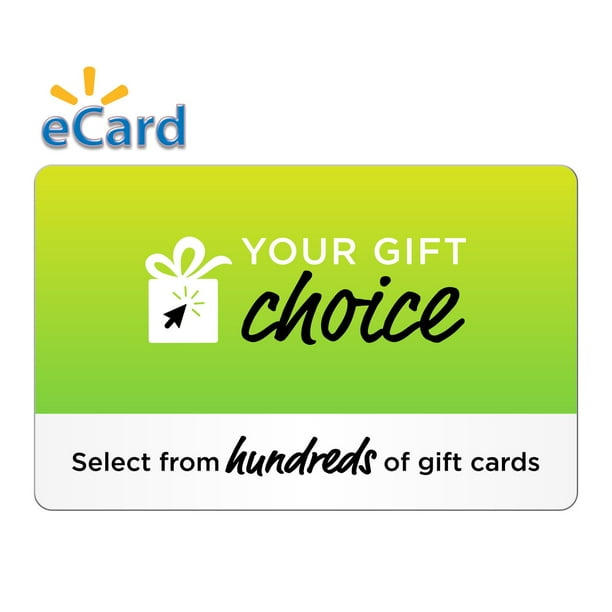 Your Gift Choice 50 Gift Card Email Delivery Walmart Com Walmart Com