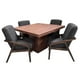thumbnail image 2 of Comedor Orion 4 Sillas, Lino Gris Oxford, MDF UV, 120x120 cm, SALVANTO, 2 of 7