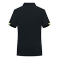 thumbnail image 6 of Hxshgdsn Womens Casual Short Sleeve Shirt Henley Lapel Collar Golf Blouse Gym Workout Tee（Black/2XL）, 6 of 6